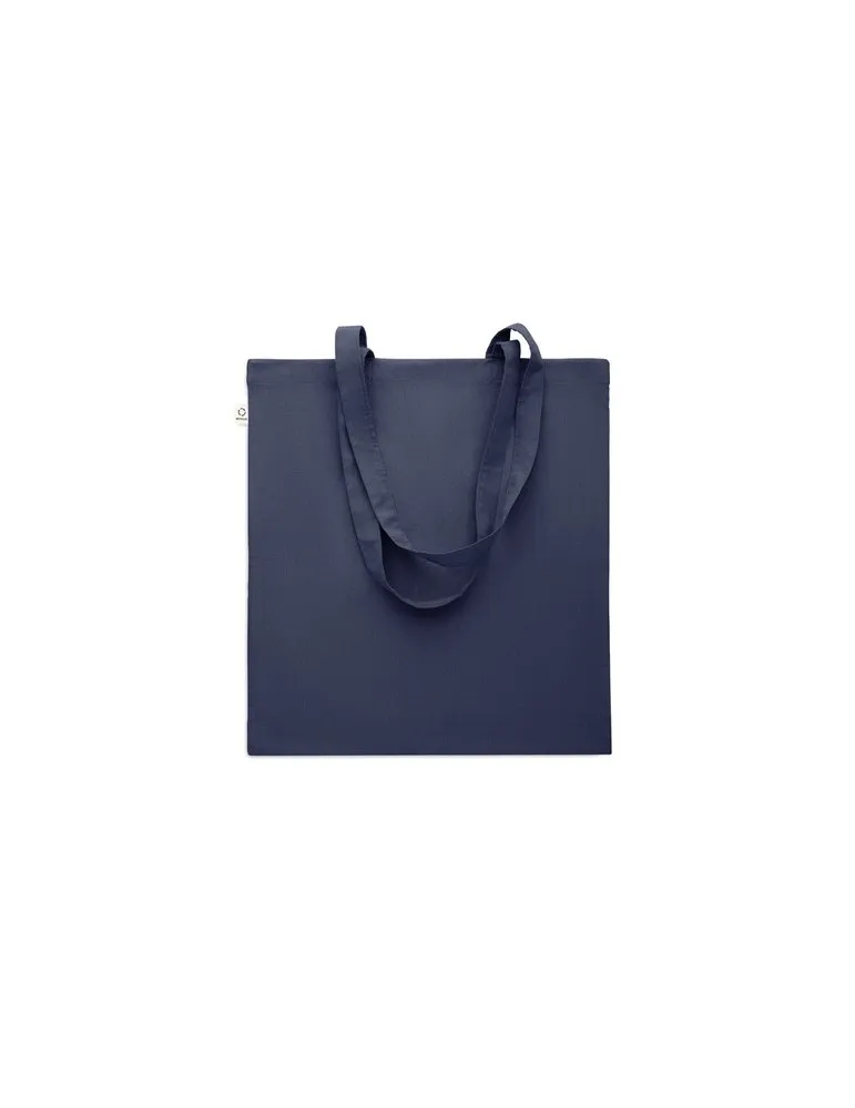 Sac shopping écologique en coton recyclé personnalisé - VIVEKA COLOUR Matières : coton biologique Taille textile : L Couleurs : 