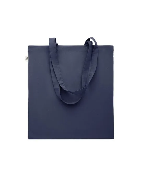 Sac shopping écologique en coton recyclé personnalisé - VIVEKA COLOUR Matières : coton biologique Taille textile : L Couleurs : 