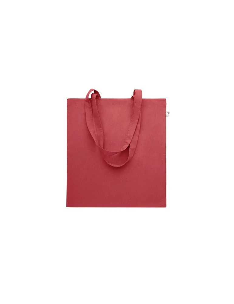 Sac shopping écologique en coton recyclé personnalisé - VIVEKA COLOUR Matières : coton biologique Taille textile : S Couleurs : 