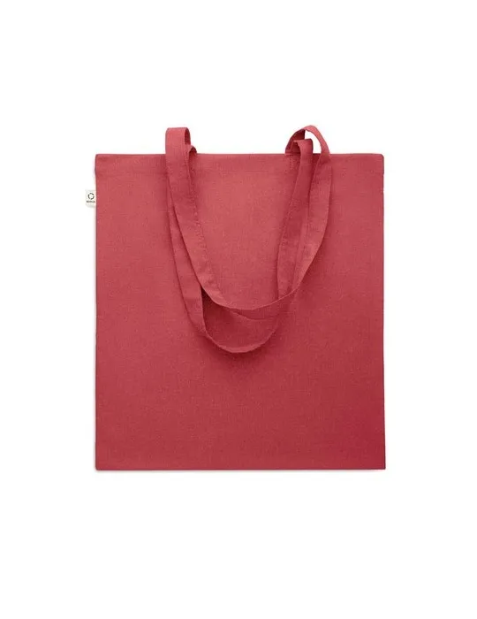 Sac shopping écologique en coton recyclé personnalisé - VIVEKA COLOUR Matières : coton biologique Taille textile : S Couleurs : 