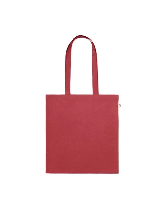 Sac shopping écologique en coton recyclé personnalisé - VIVEKA COLOUR Matières : coton biologique Taille textile : S Couleurs : 