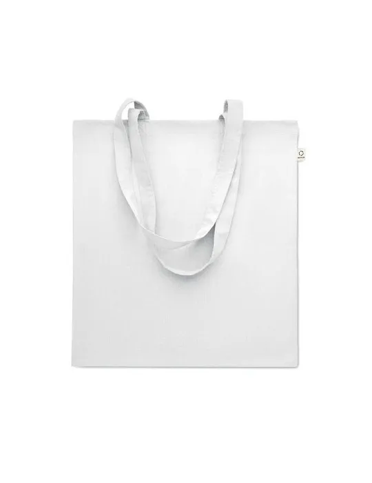 Sac shopping écologique en coton recyclé personnalisé - VIVEKA COLOUR Matières : coton biologique Taille textile : XXL Couleurs 