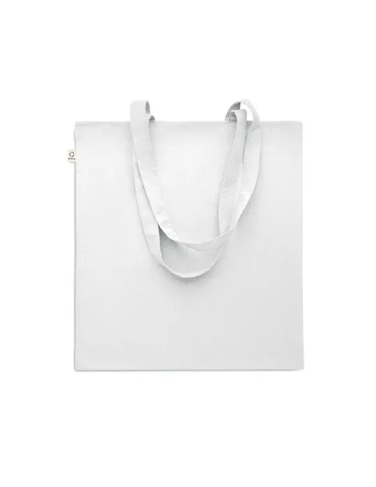 Sac shopping écologique en coton recyclé personnalisé - VIVEKA COLOUR Matières : coton biologique Taille textile : XXL Couleurs 