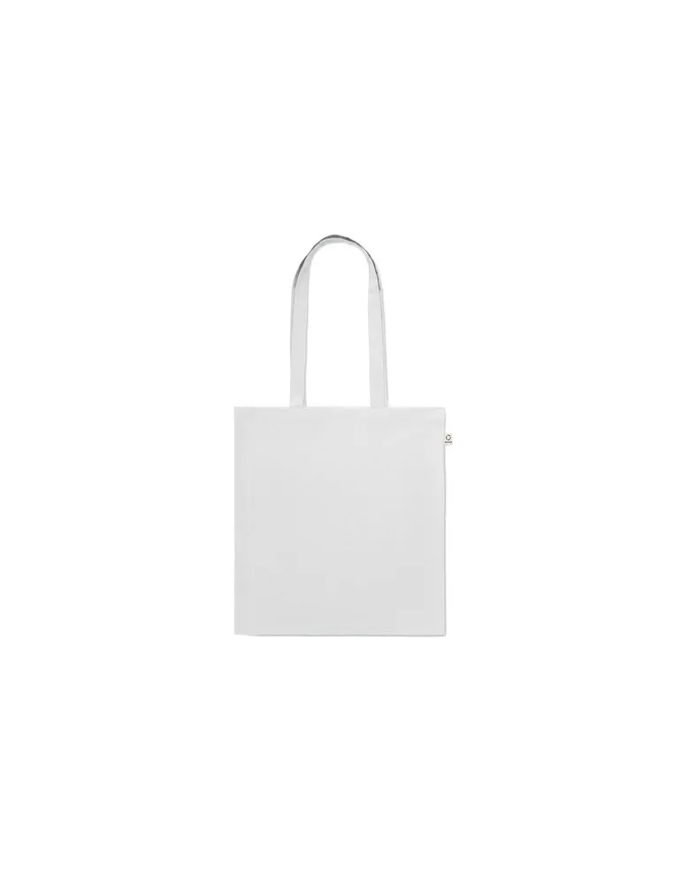 Sac shopping écologique en coton recyclé personnalisé - VIVEKA COLOUR Matières : coton biologique Taille textile : XXL Couleurs 
