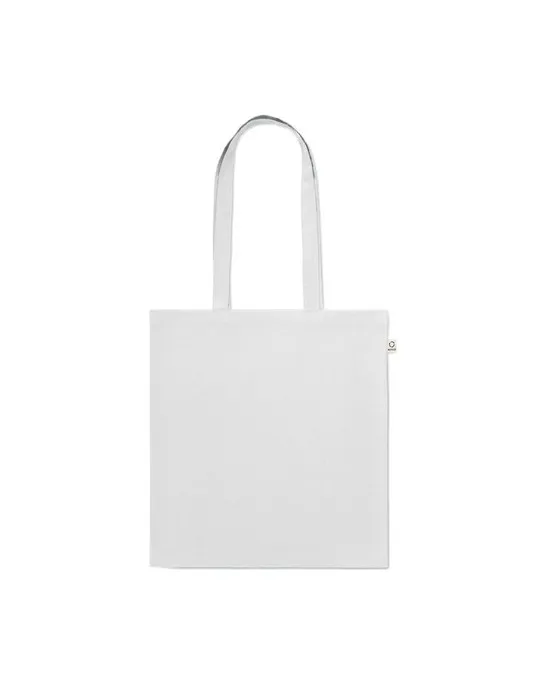 Sac shopping écologique en coton recyclé personnalisé - VIVEKA COLOUR Matières : coton biologique Taille textile : XXL Couleurs 