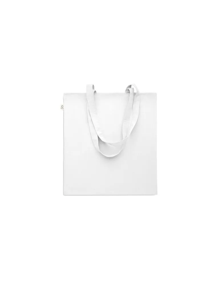 Sac shopping écologique en coton recyclé personnalisé - VIVEKA COLOUR Matières : coton biologique Taille textile : XXL Couleurs 