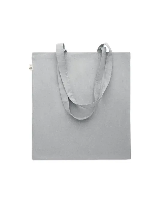 Sac shopping écologique en coton recyclé personnalisé - VIVEKA COLOUR Matières : coton biologique Taille textile : XS Couleurs :