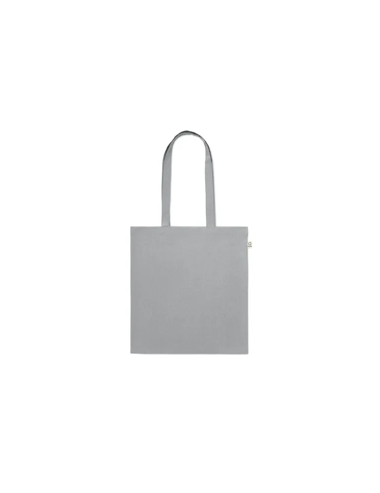 Sac shopping écologique en coton recyclé personnalisé - VIVEKA COLOUR Matières : coton biologique Taille textile : XS Couleurs :
