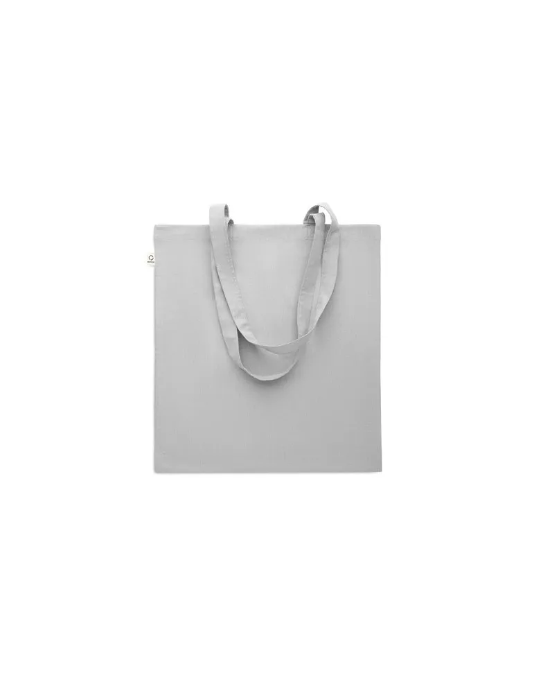 Sac shopping écologique en coton recyclé personnalisé - VIVEKA COLOUR Matières : coton biologique Taille textile : XS Couleurs :