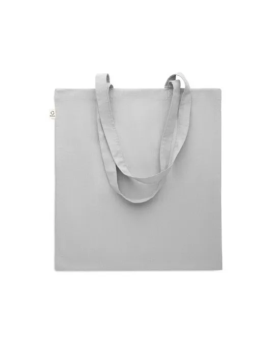 Sac shopping écologique en coton recyclé personnalisé - VIVEKA COLOUR Matières : coton biologique Taille textile : XS Couleurs :
