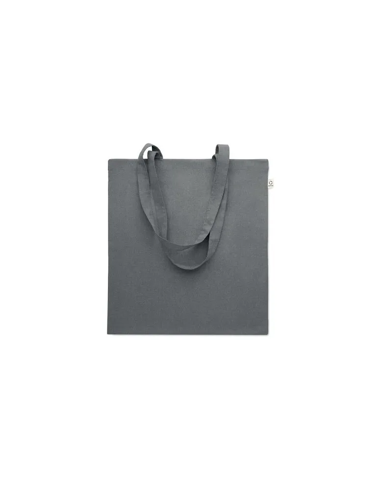 Sac shopping écologique en coton recyclé personnalisé - VIVEKA COLOUR Matières : coton biologique Taille textile : XL Couleurs :