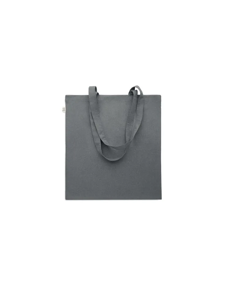 Sac shopping écologique en coton recyclé personnalisé - VIVEKA COLOUR Matières : coton biologique Taille textile : XL Couleurs :