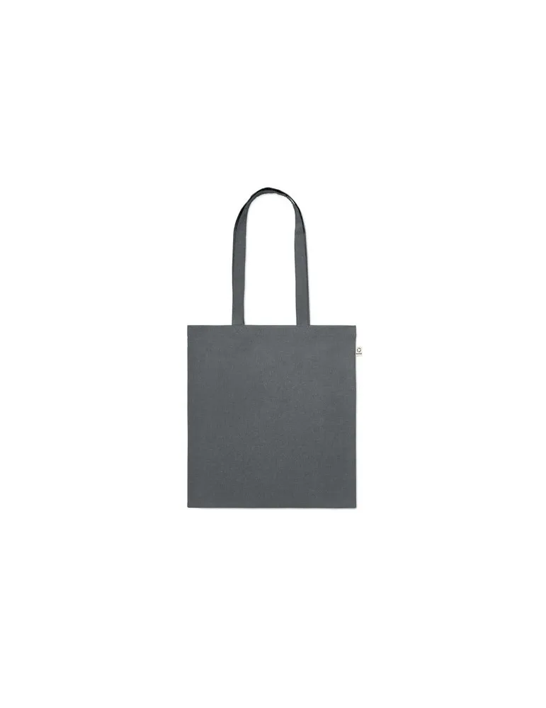 Sac shopping écologique en coton recyclé personnalisé - VIVEKA COLOUR Matières : coton biologique Taille textile : XL Couleurs :