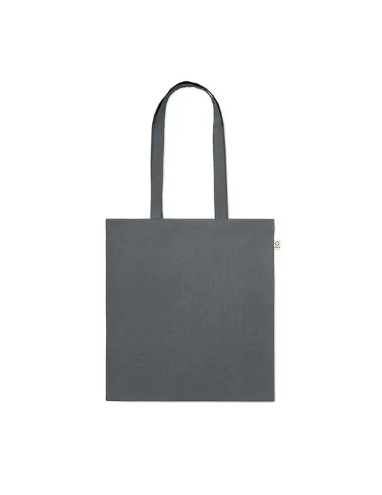 Sac shopping écologique en coton recyclé personnalisé - VIVEKA COLOUR Matières : coton biologique Taille textile : XL Couleurs :