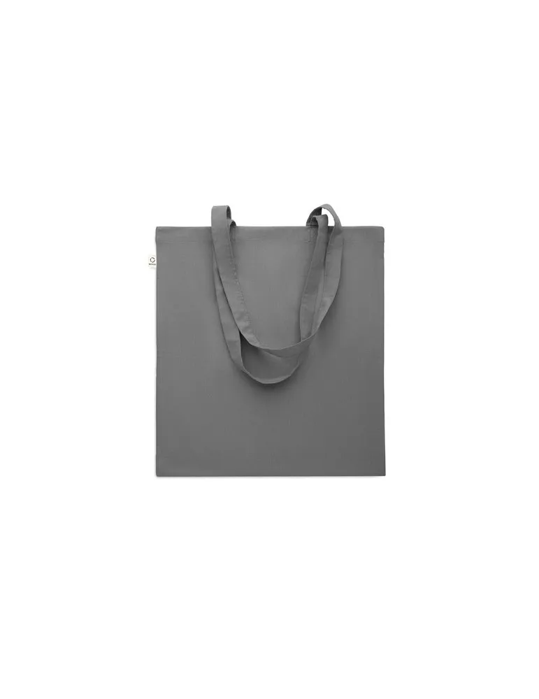 Sac shopping écologique en coton recyclé personnalisé - VIVEKA COLOUR Matières : coton biologique Taille textile : XL Couleurs :