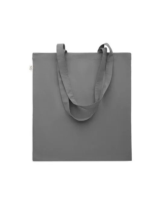 Sac shopping écologique en coton recyclé personnalisé - VIVEKA COLOUR Matières : coton biologique Taille textile : XL Couleurs :