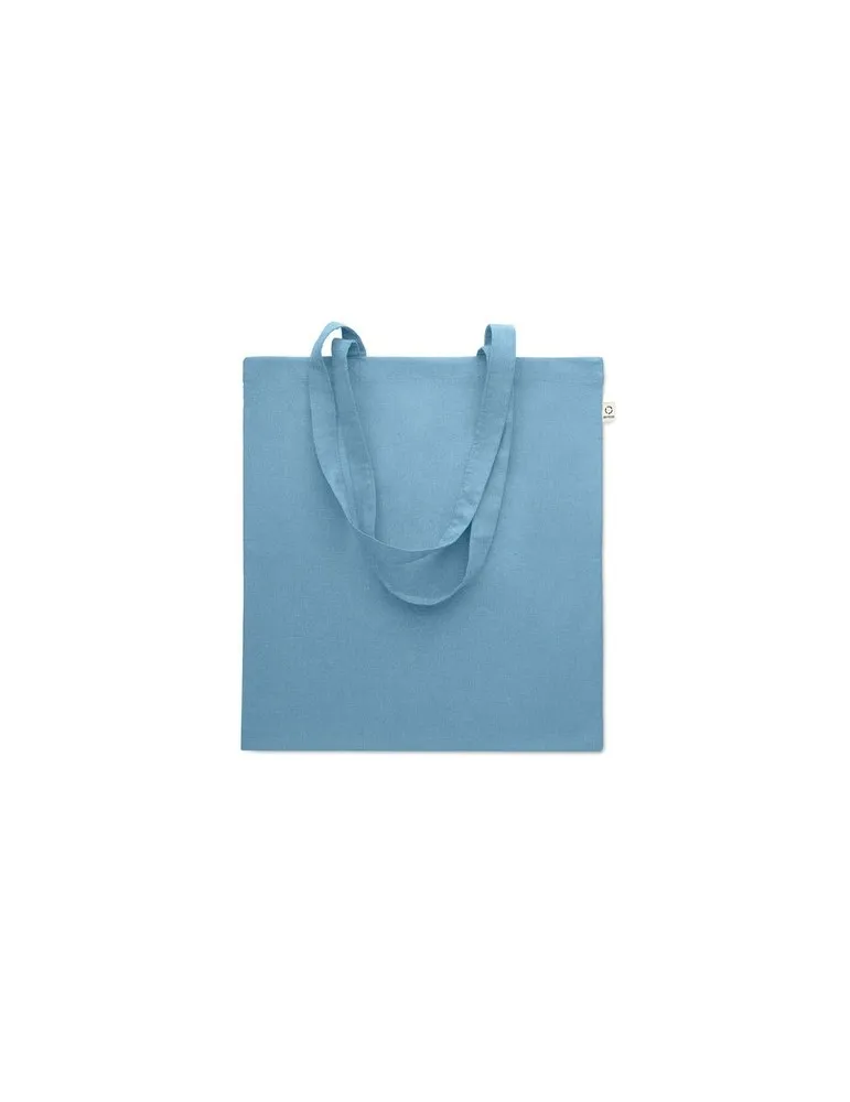 Sac shopping écologique en coton recyclé personnalisé - VIVEKA COLOUR Matières : coton biologique Taille textile : S Couleurs : 
