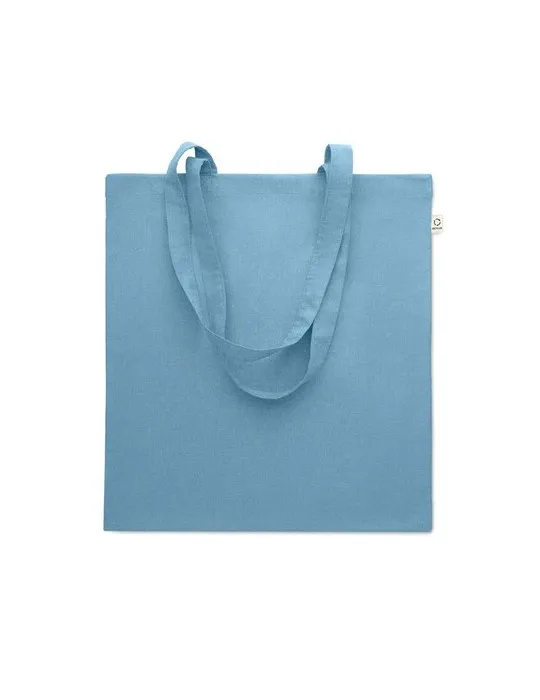 Sac shopping écologique en coton recyclé personnalisé - VIVEKA COLOUR Matières : coton biologique Taille textile : S Couleurs : 