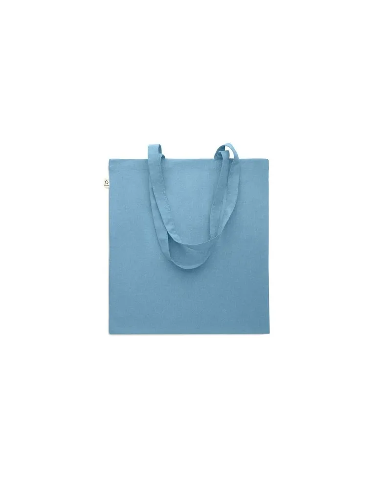 Sac shopping écologique en coton recyclé personnalisé - VIVEKA COLOUR Matières : coton biologique Taille textile : S Couleurs : 
