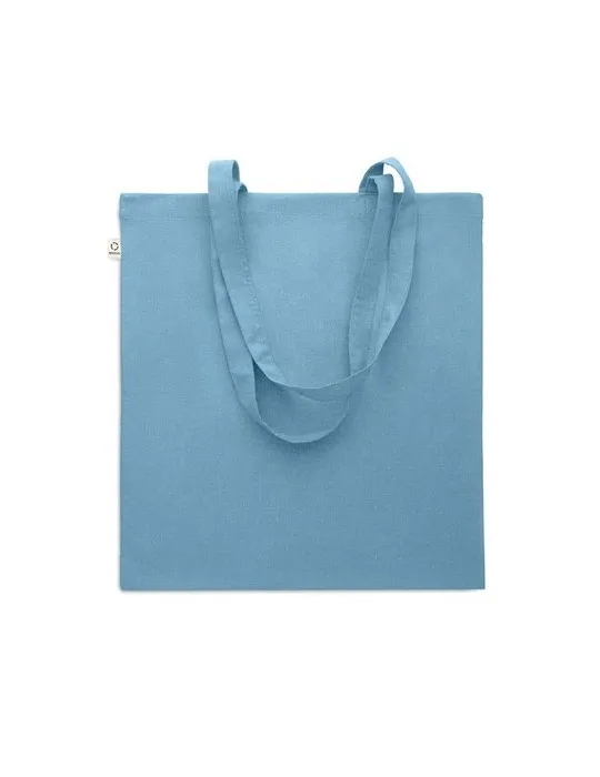 Sac shopping écologique en coton recyclé personnalisé - VIVEKA COLOUR Matières : coton biologique Taille textile : S Couleurs : 