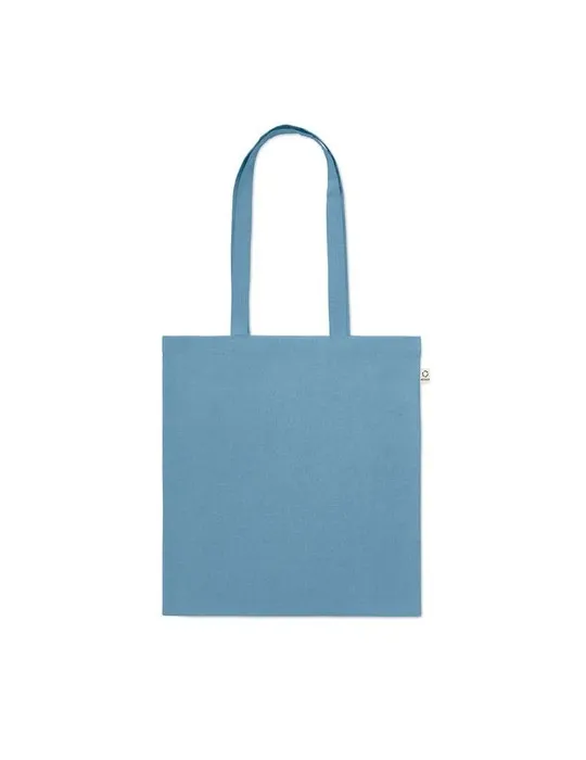 Sac shopping écologique en coton recyclé personnalisé - VIVEKA COLOUR Matières : coton biologique Taille textile : S Couleurs : 