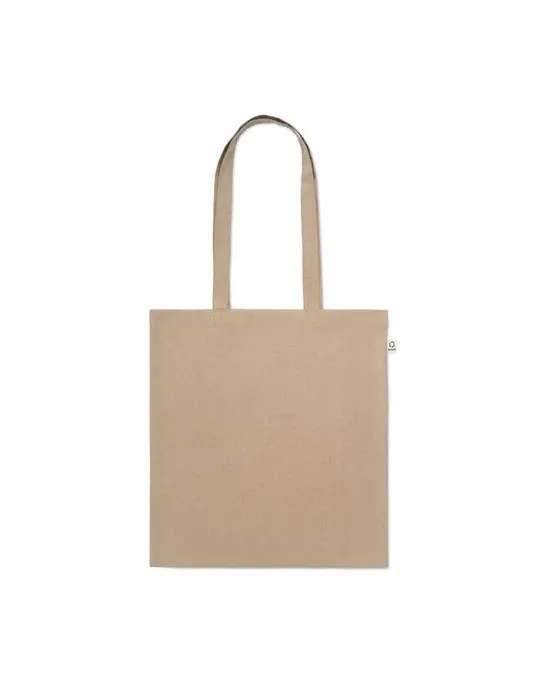 Sac shopping écologique en coton recyclé personnalisé - VIVEKA COLOUR Matières : coton biologique Taille textile : L Couleurs : 
