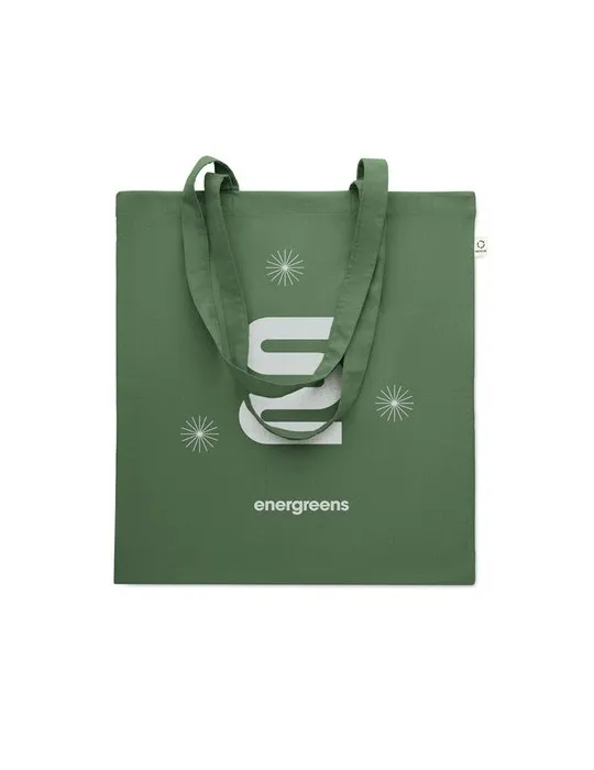 Sac shopping écologique en coton recyclé personnalisé - VIVEKA COLOUR Matières : coton biologique Taille textile : XXL Couleurs 