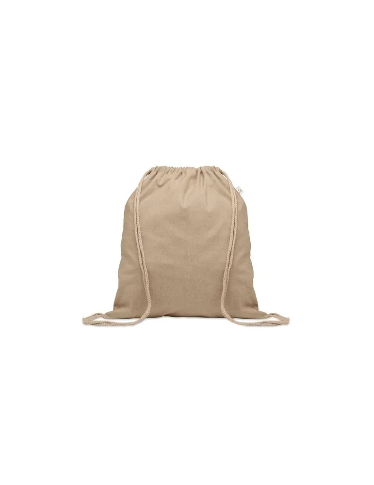 Sac écologique en coton recyclé de 140 gr/m² personnalisable CABETRI COLOUR Matières : coton biologique Taille textile : L Coule
