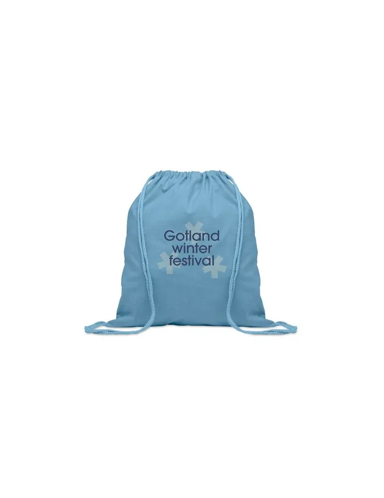 Sac écologique en coton recyclé de 140 gr/m² personnalisable CABETRI COLOUR Matières : coton biologique Taille textile : L Coule