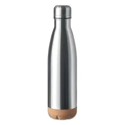 Bouteille isotherme double paroi écologique de 500 ml en acier inoxydable - ASPEN CORK Matières : polyéthylène (PE) Taille texti