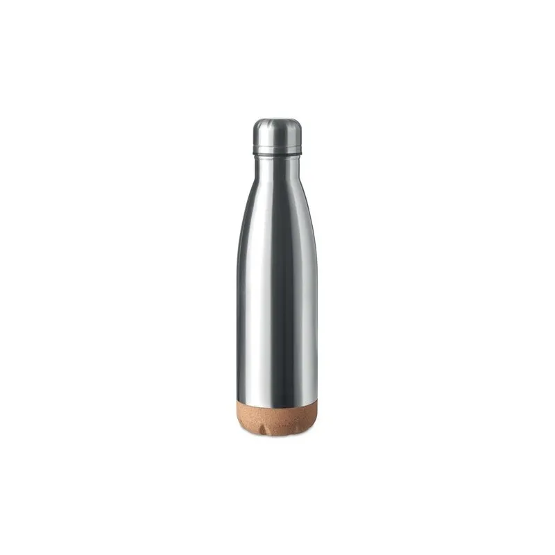 Bouteille isotherme double paroi écologique de 500 ml en acier inoxydable - ASPEN CORK Matières : polyéthylène (PE) Taille texti