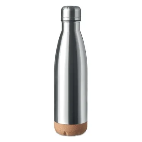 Bouteille isotherme double paroi écologique de 500 ml en acier inoxydable - ASPEN CORK Matières : polyéthylène (PE) Taille texti
