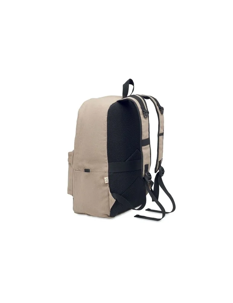 Sac à dos personnalisé 15" écologique LEIRUR - Idéal pour les professionnels à petit prix Matières : coton biologique Taille tex