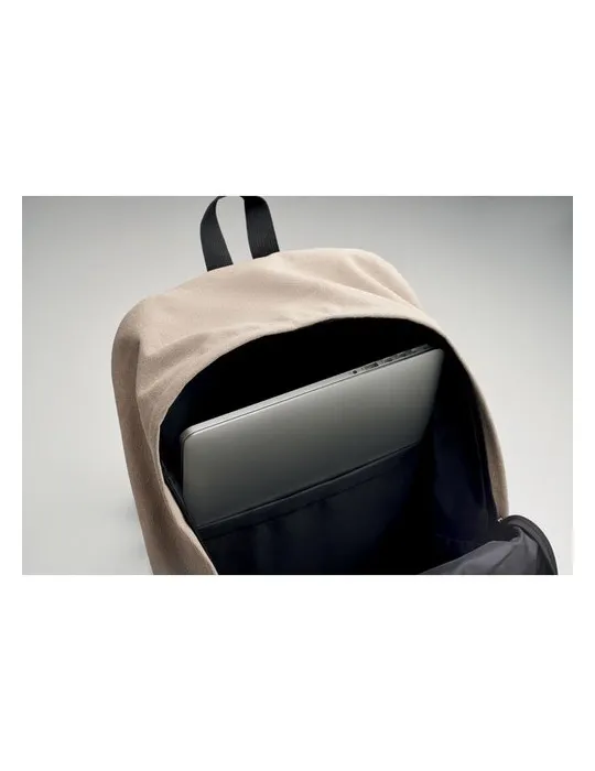 Sac à dos personnalisé 15" écologique LEIRUR - Idéal pour les professionnels à petit prix Matières : coton biologique Taille tex