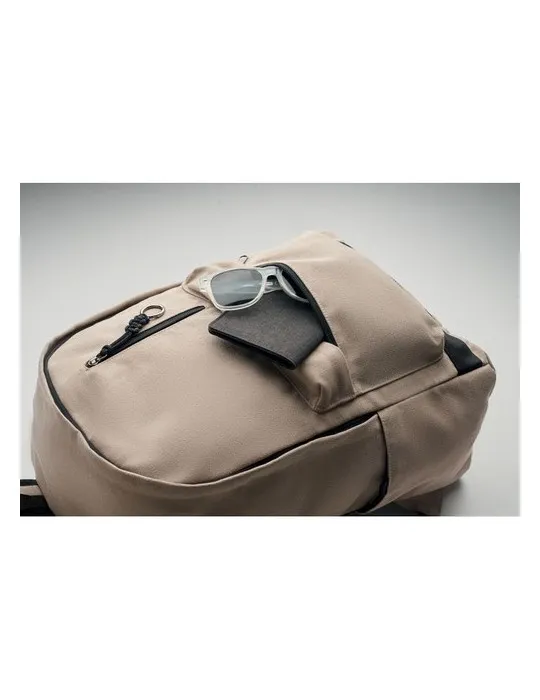 Sac à dos personnalisé 15" écologique LEIRUR - Idéal pour les professionnels à petit prix Matières : coton biologique Taille tex