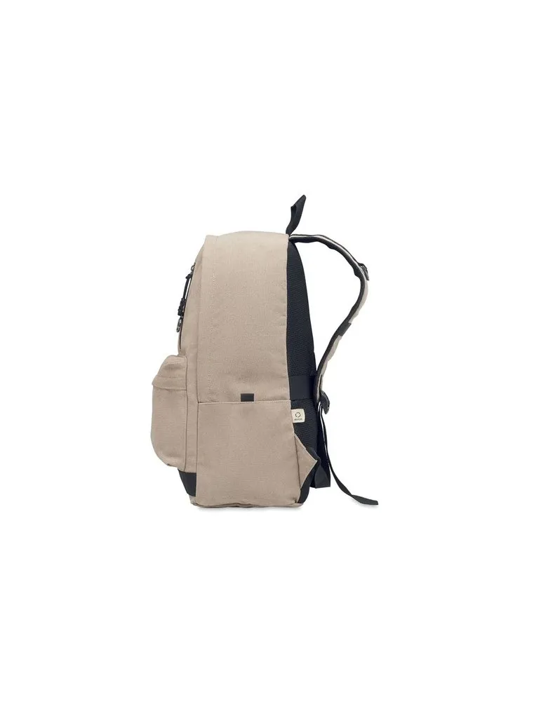 Sac à dos personnalisé 15" écologique LEIRUR - Idéal pour les professionnels à petit prix Matières : coton biologique Taille tex