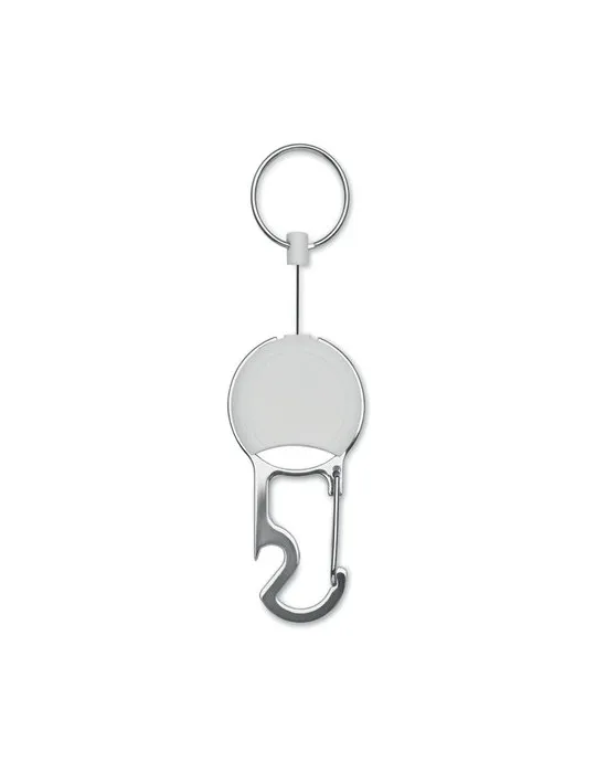 Porte-badges rétractable pratique et personnalisé PULRIC Matières : coton biologique Taille textile : S Couleurs : violet chic m