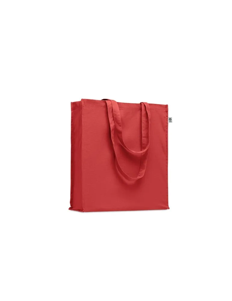Sac shopping écologique en coton bio personnalisé - BENTE COLOUR Matières : PET Taille textile : L Couleurs : rouge