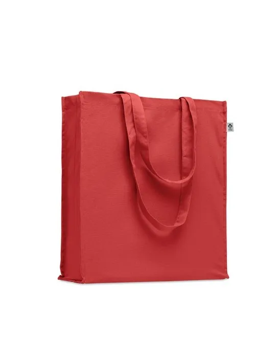 Sac shopping écologique en coton bio personnalisé - BENTE COLOUR Matières : PET Taille textile : L Couleurs : rouge