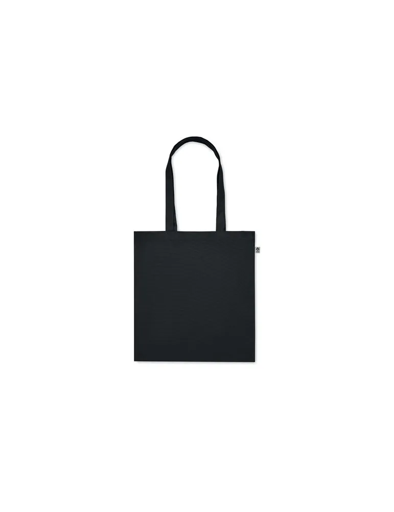 Sac shopping écologique en coton bio personnalisé - BENTE COLOUR Matières : PET Taille textile : XS Couleurs : french navy perso