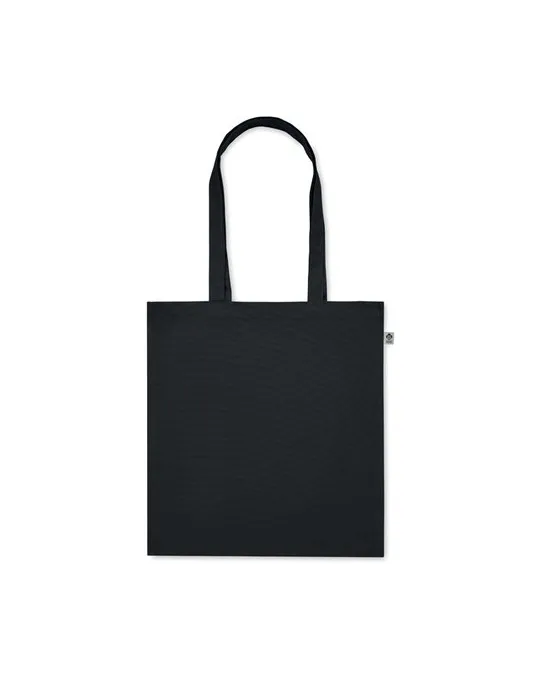 Sac shopping écologique en coton bio personnalisé - BENTE COLOUR Matières : PET Taille textile : XS Couleurs : french navy perso