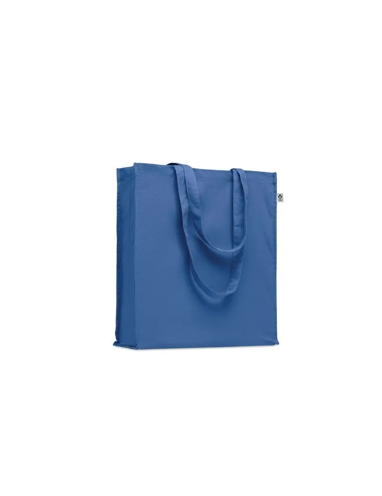 Sac shopping écologique en coton bio personnalisé - BENTE COLOUR Matières : PET Taille textile : XL Couleurs : bleu royal objet 