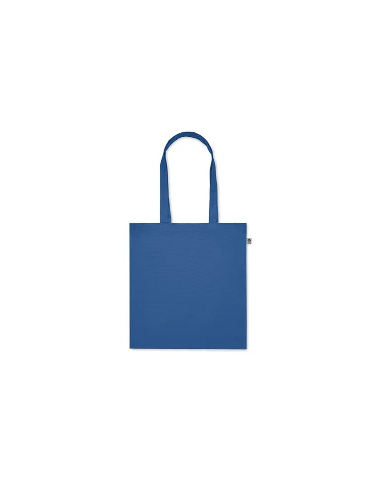 Sac shopping écologique en coton bio personnalisé - BENTE COLOUR Matières : PET Taille textile : XL Couleurs : bleu royal person
