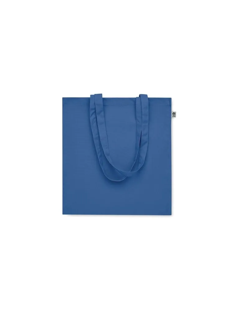 Sac shopping écologique en coton bio personnalisé - BENTE COLOUR Matières : PET Taille textile : XL Couleurs : bleu royal objet 