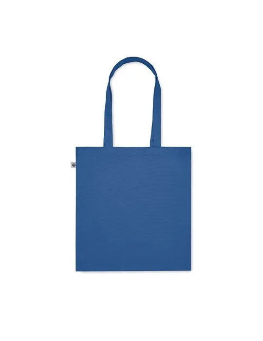 Sac shopping écologique en coton bio personnalisé - BENTE COLOUR Matières : PET Taille textile : XL Couleurs : bleu royal livrai