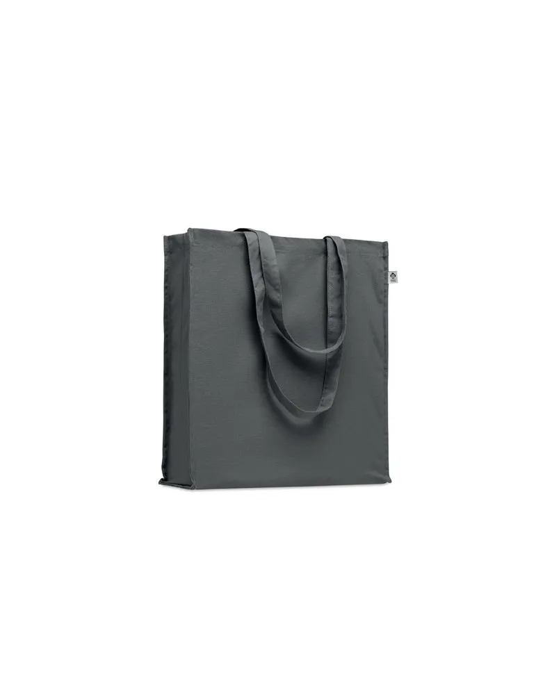 Sac shopping écologique en coton bio personnalisé - BENTE COLOUR Matières : PET Taille textile : S Couleurs : bleu royal impress
