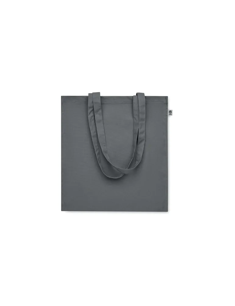 Sac shopping écologique en coton bio personnalisé - BENTE COLOUR Matières : PET Taille textile : S Couleurs : bleu royal objet p