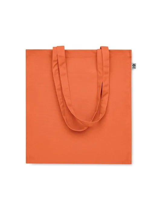 Sac shopping écologique en coton bio personnalisé - BENTE COLOUR Matières : PET Taille textile : M Couleurs : bleu royal marquag