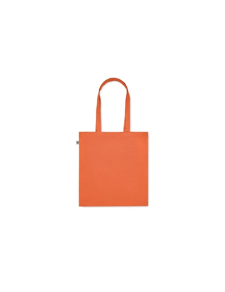 Sac shopping écologique en coton bio personnalisé - BENTE COLOUR Matières : PET Taille textile : M Couleurs : bleu royal objet p