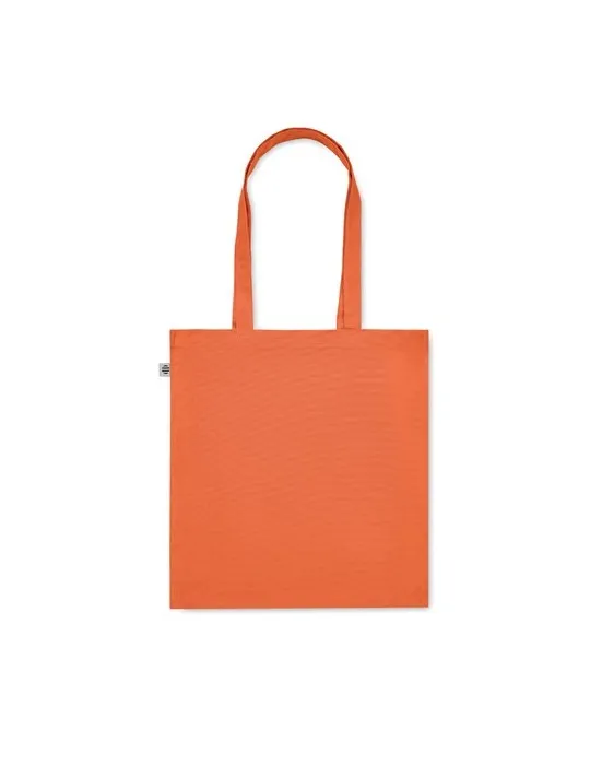 Sac shopping écologique en coton bio personnalisé - BENTE COLOUR Matières : PET Taille textile : M Couleurs : bleu royal objet p